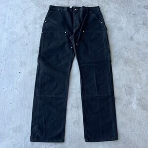 Carhartt black double knee work wear carpenter pants
